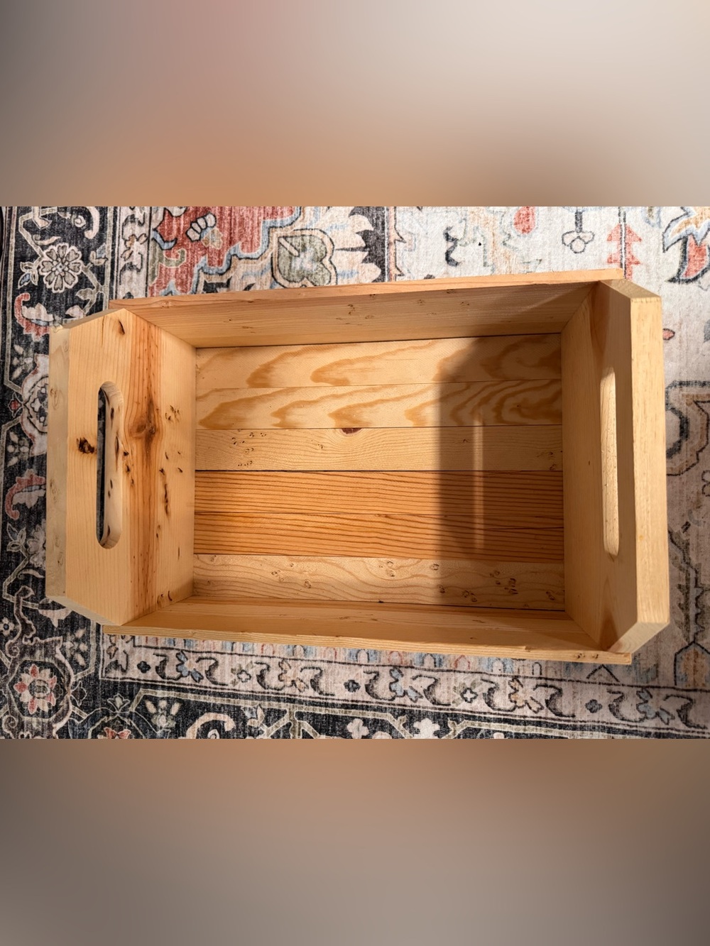 Natural Wood Storage Tray - Light Pine
